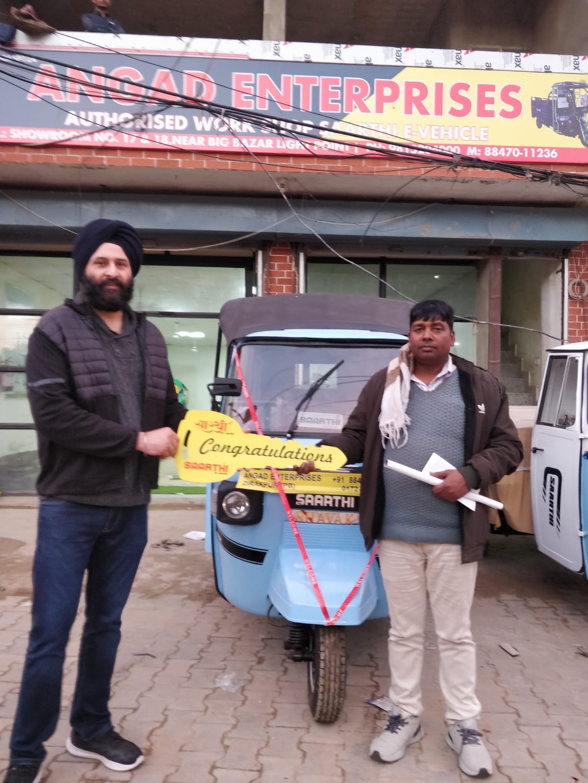 Shavak on the road — happy Angad Enterprises customer in Zirakpur, PB